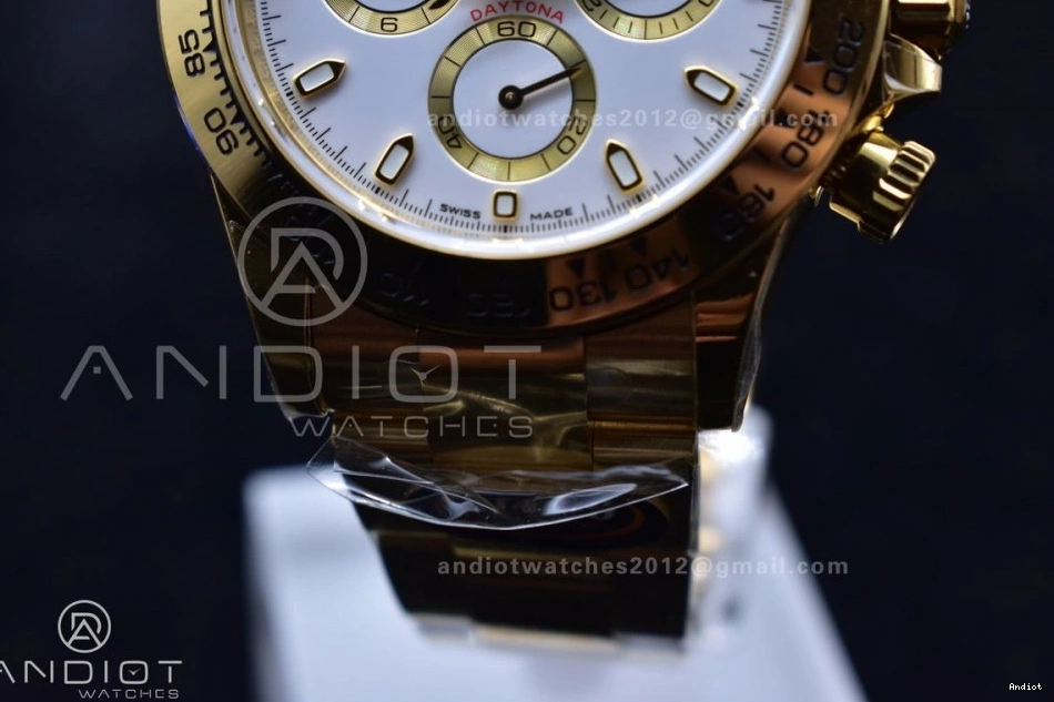 Edition Best 1:1 Daytona White YG BTF on Dial 116508 Bracelet SA4130 1121